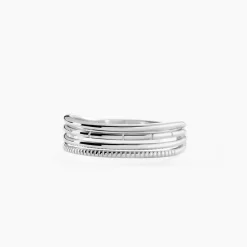 Bague Poly Argent Blanc|Marc Orian New
