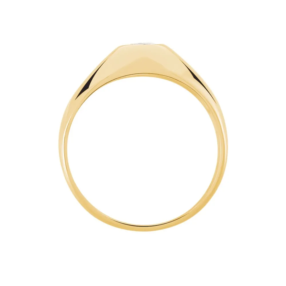 Bague Posie Plaqué Or Jaune Oxyde De Zirconium|Marc Orian Best