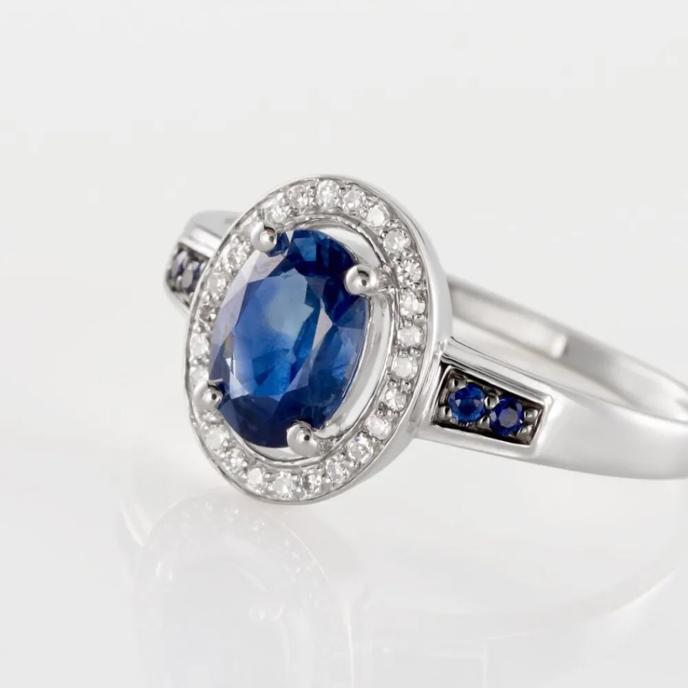 Bague Primevere Or Blanc Saphir Et Diamant|Marc Orian Sale