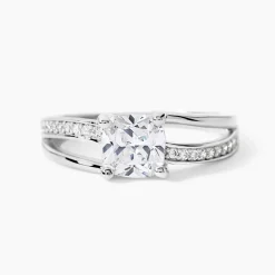 Bague Priscillienne Argent Blanc Oxyde De Zirconium