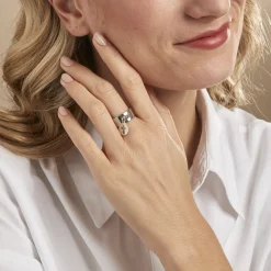 Bague Psara Argent Blanc|Marc Orian Outlet