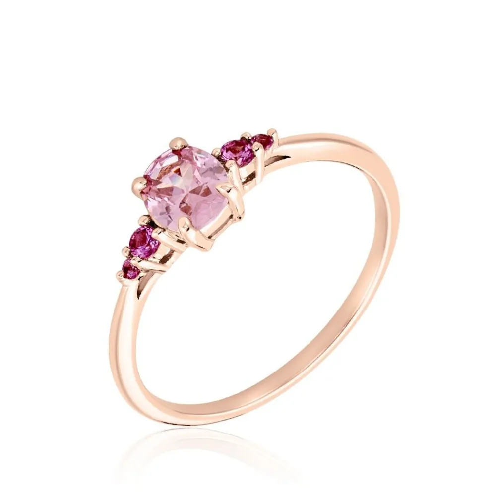 Bague Rainbow Argent Rose Oxyde De Zirconium|Marc Orian Online