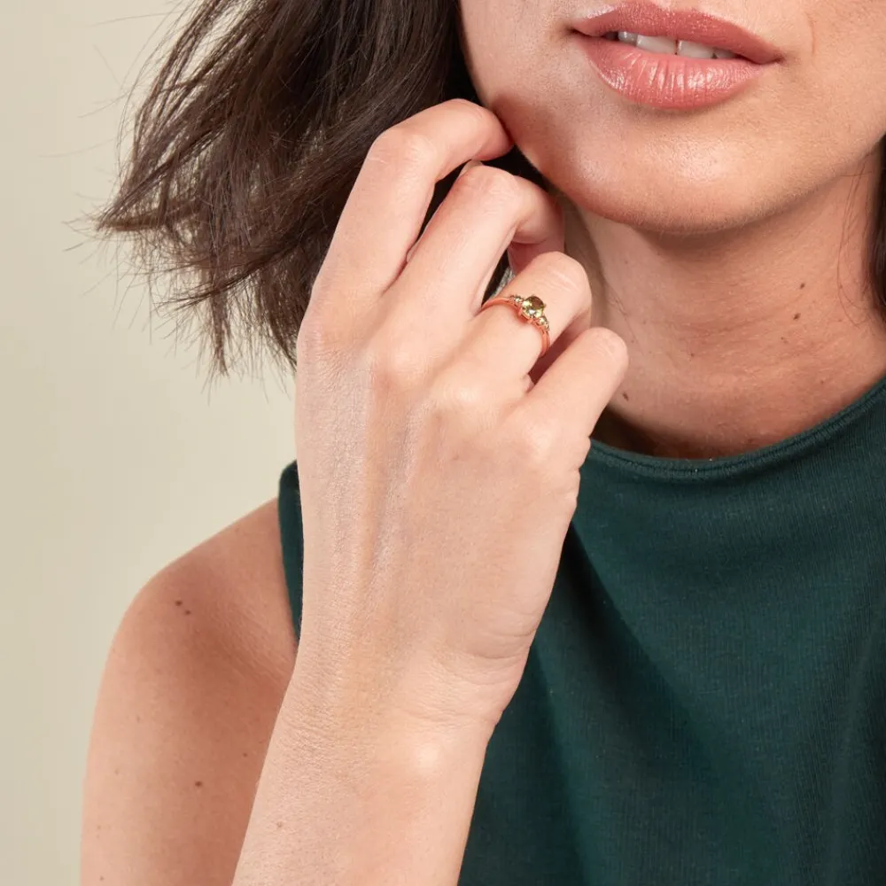 Bague Rainbow Argent Rose Oxyde De Zirconium|Marc Orian Discount