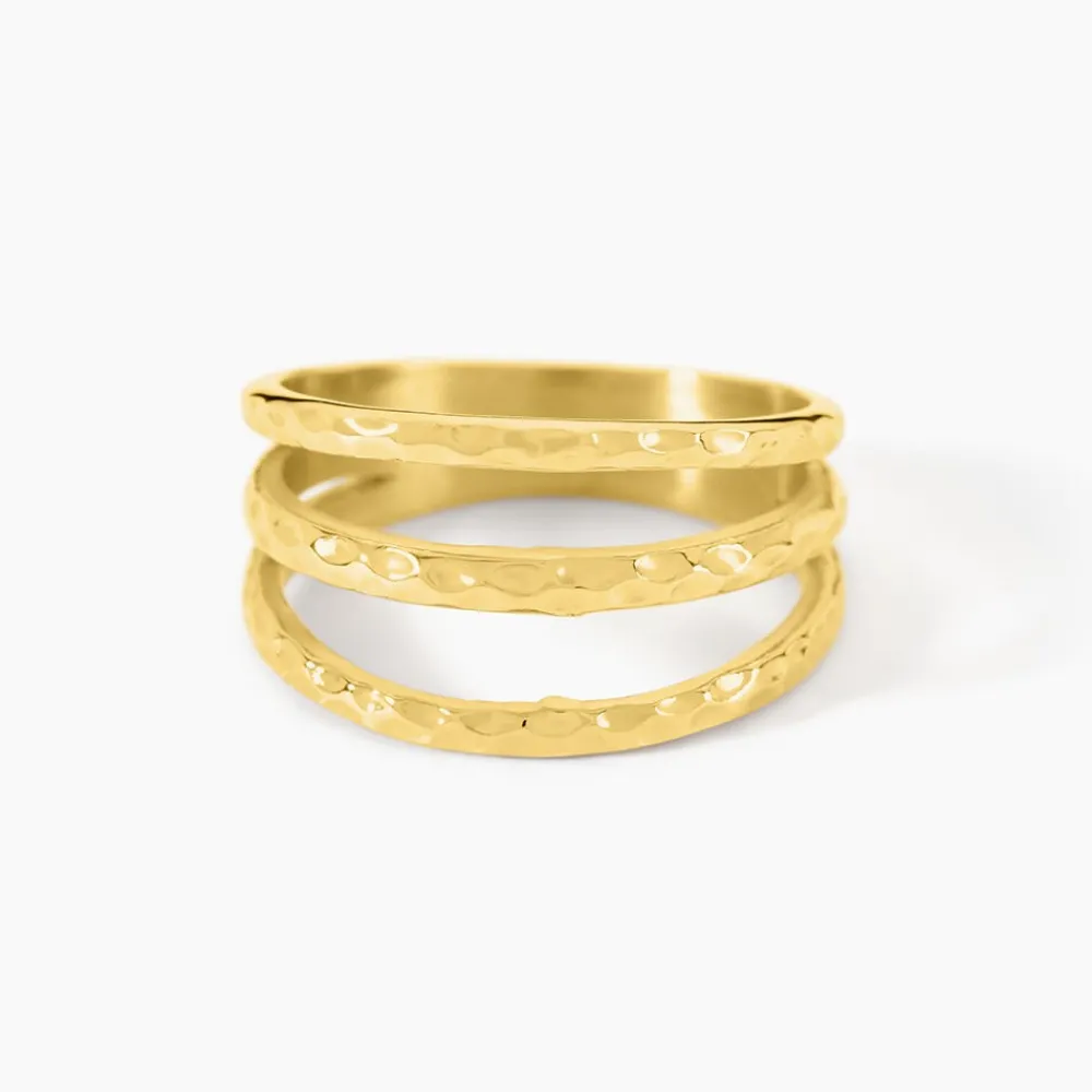 Bague Ria Acier Jaune|Marc Orian Outlet