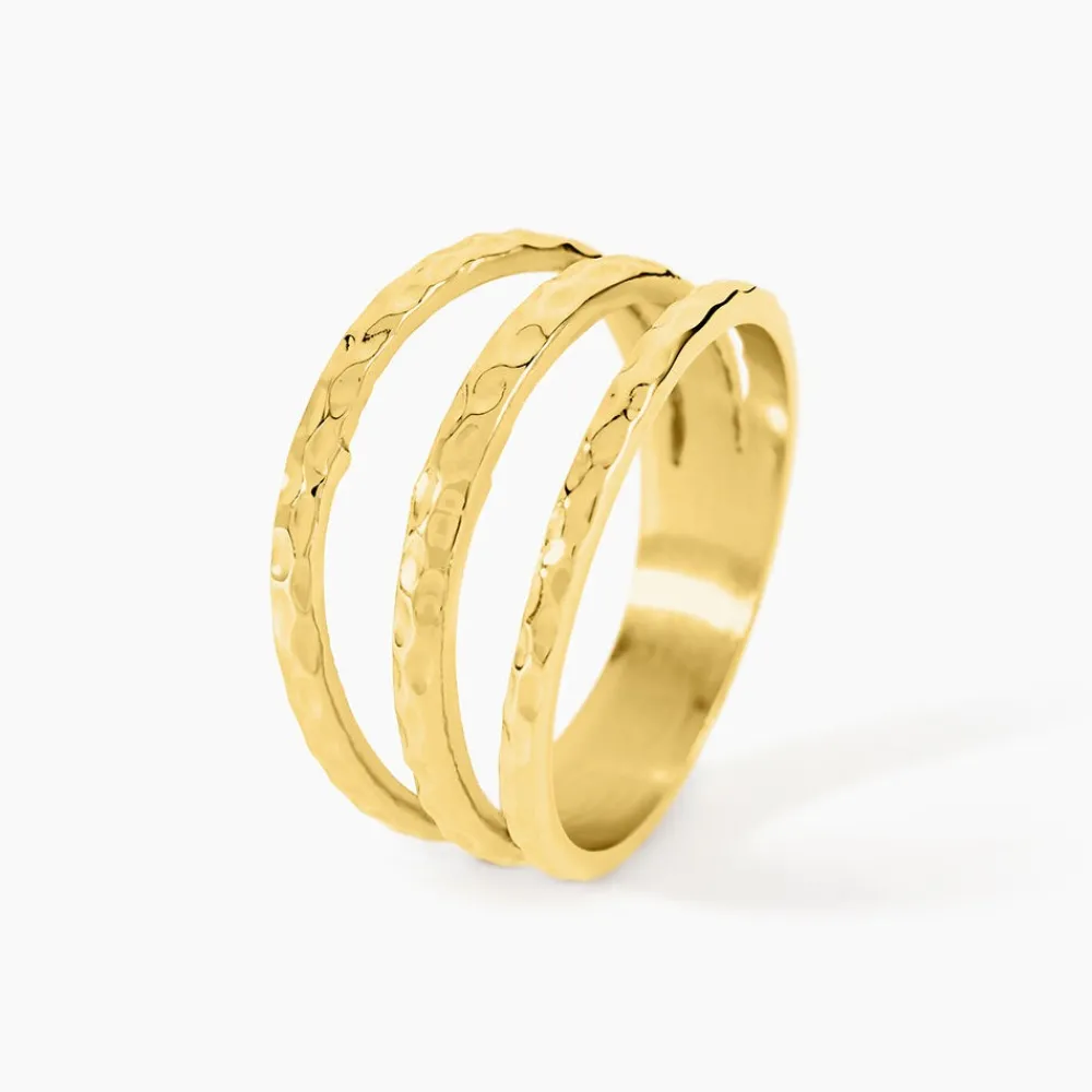 Bague Ria Acier Jaune|Marc Orian Outlet