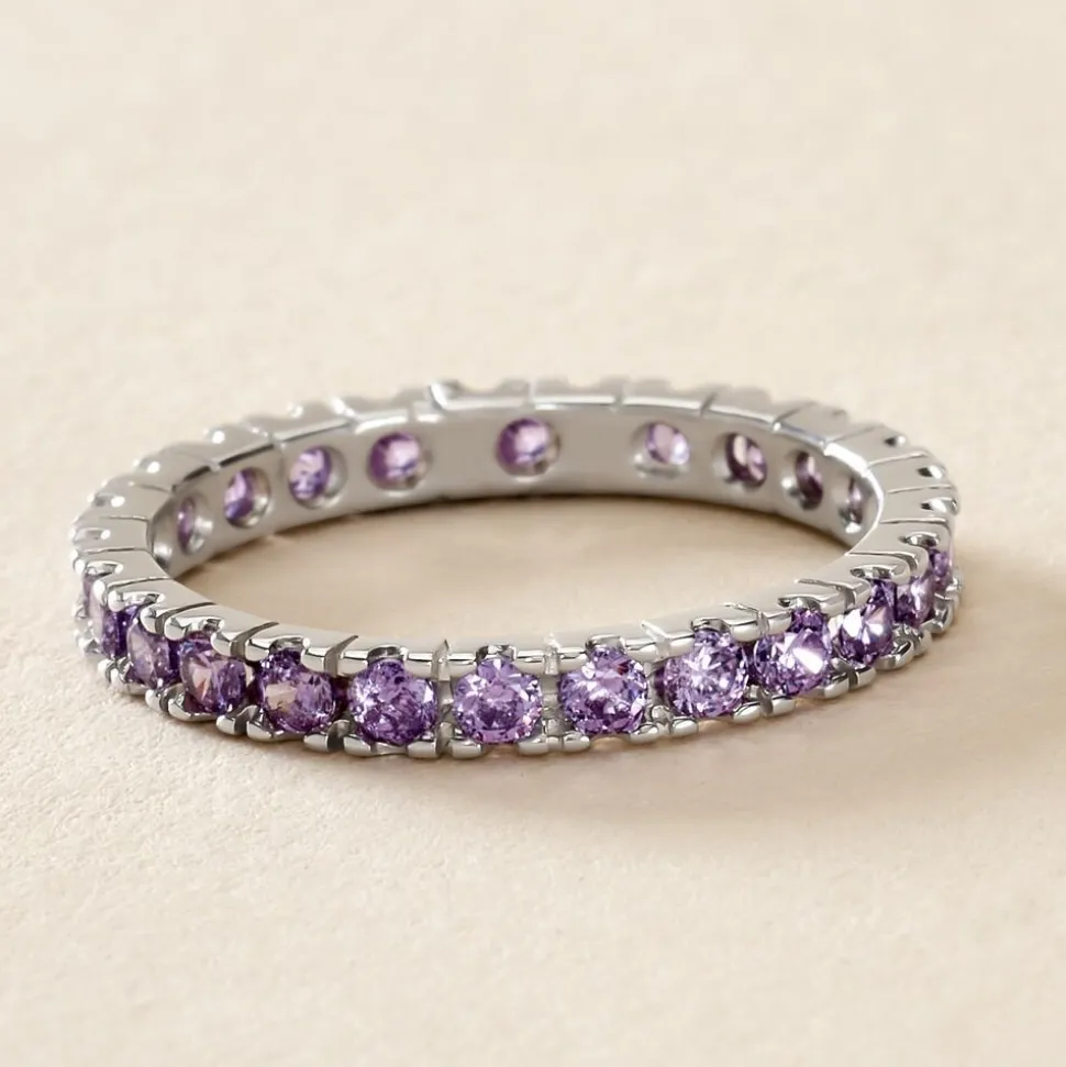 Bague Rio Argent Blanc Oxyde De Zirconium