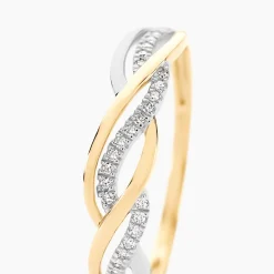 Bague Romane Or Jaune Diamant|Marc Orian New