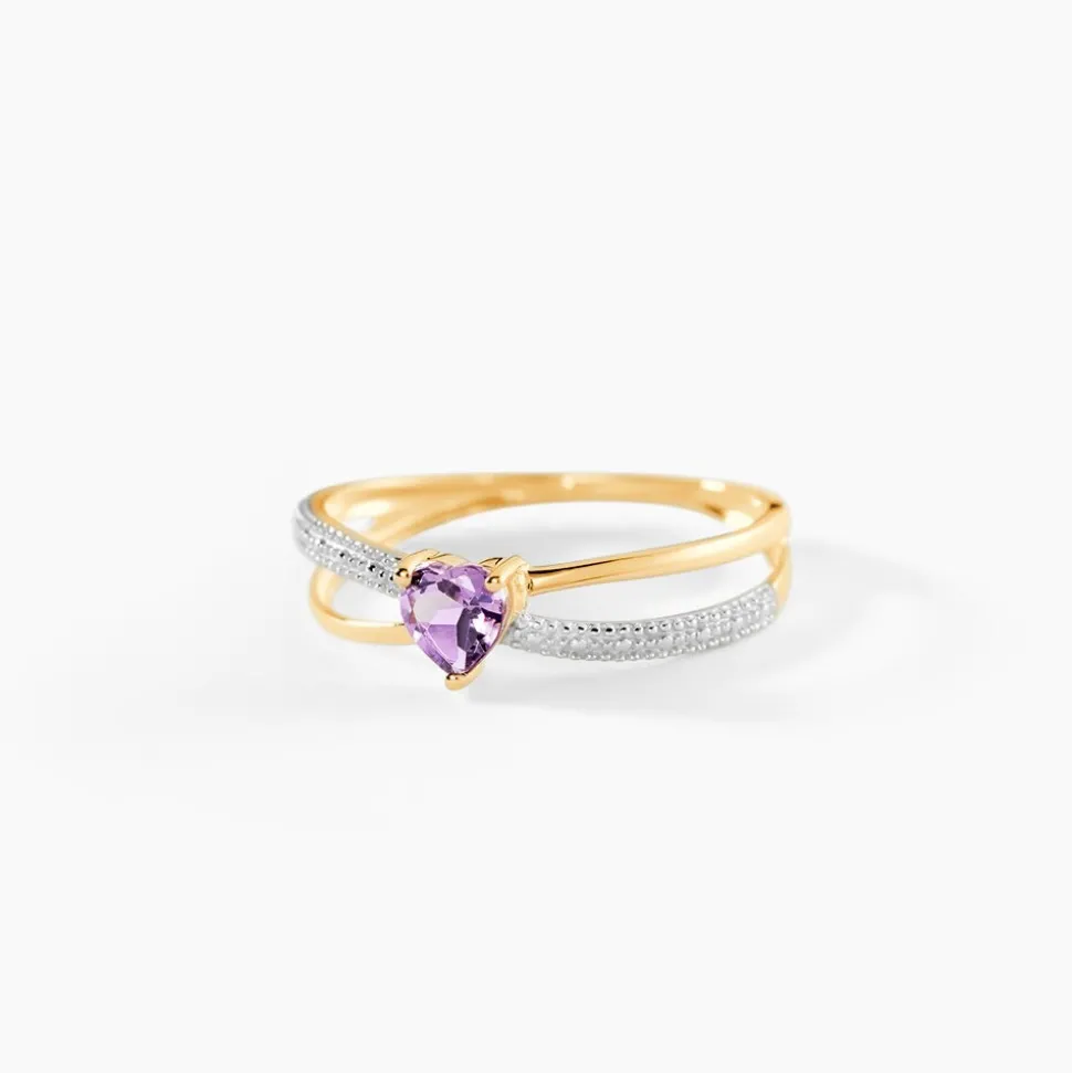 Bague Rory Or Jaune Amethyste