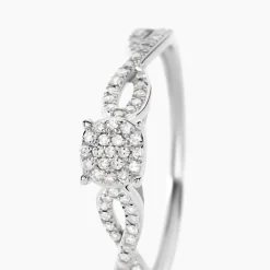 Bague Roseline Or Blanc Diamant