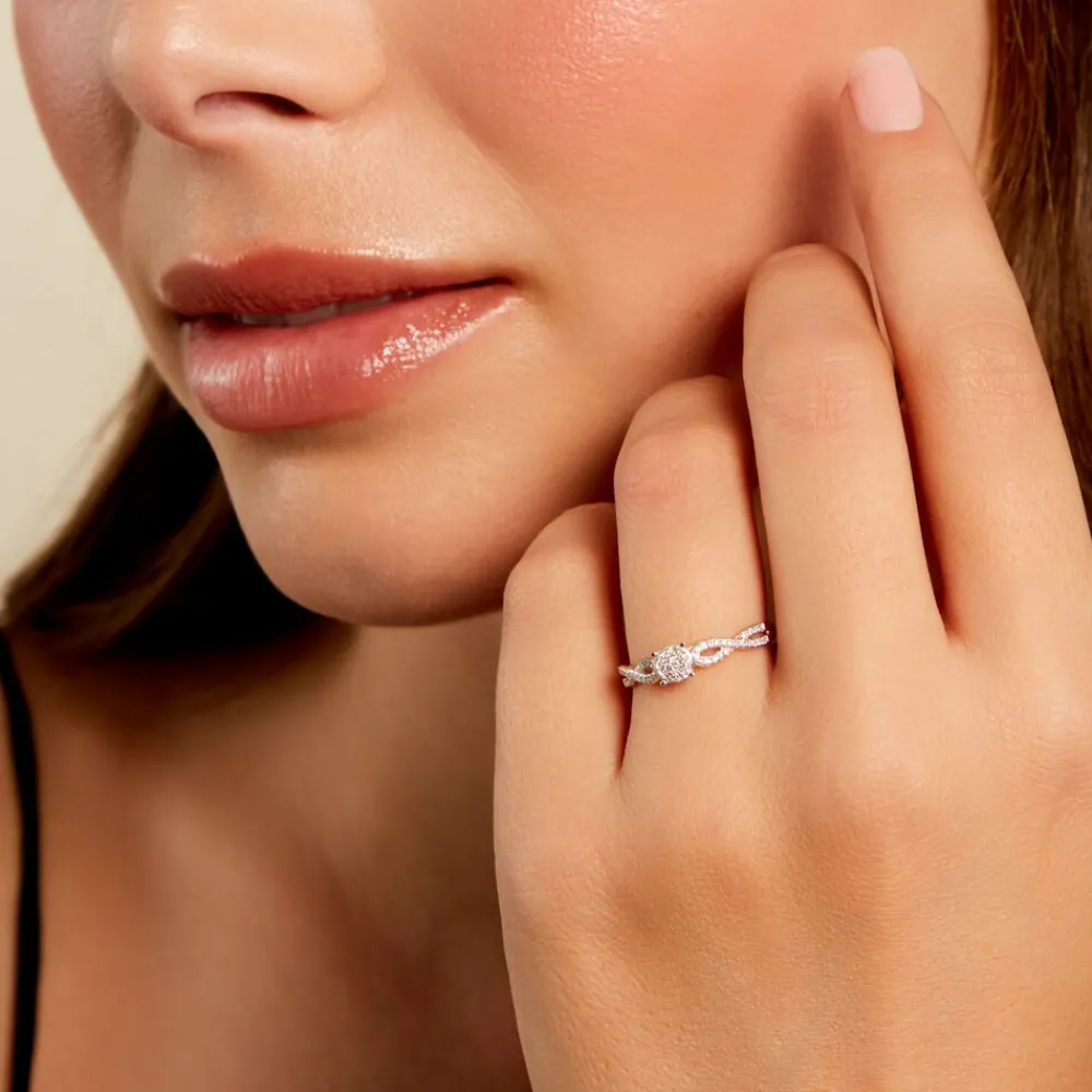 Bague Roseline Or Jaune Diamant|Marc Orian Online
