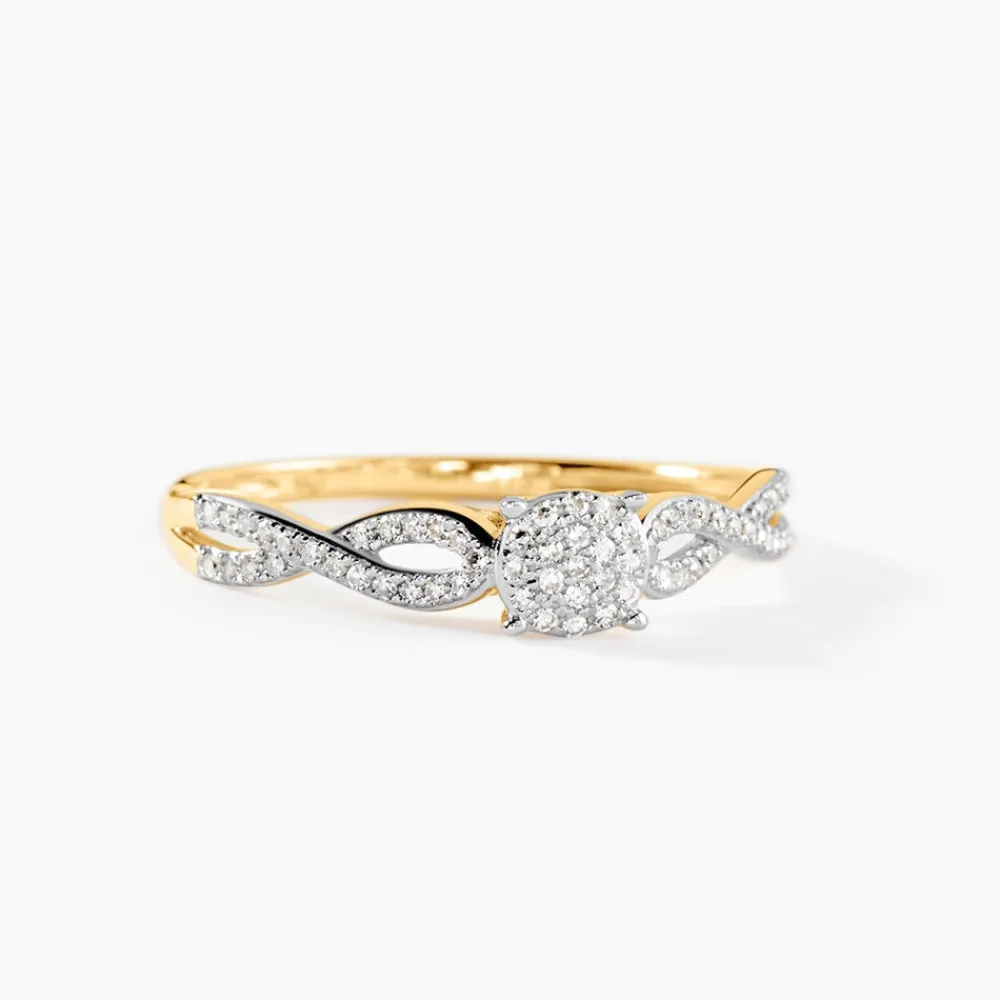 Bague Roseline Or Jaune Diamant|Marc Orian Online
