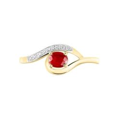 Bague Sagesse Or Jaune Rubis Et Diamant|Marc Orian Discount