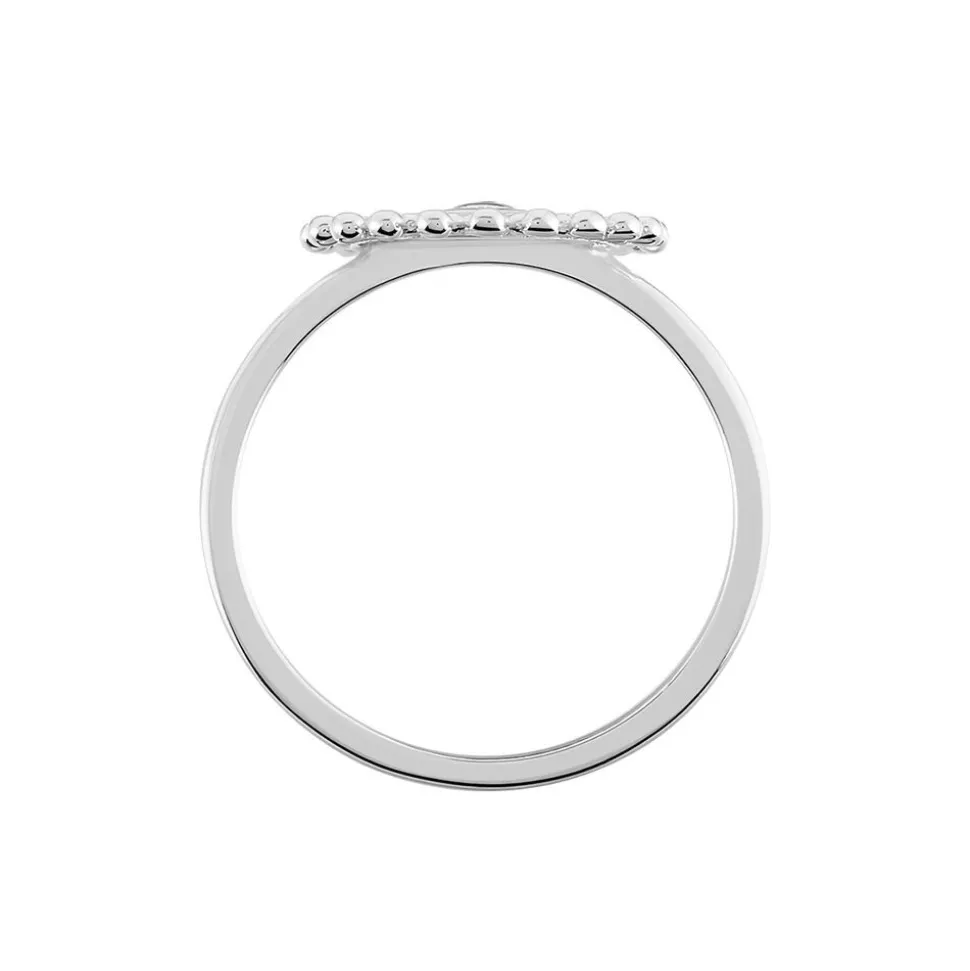 Bague Salvia Argent Blanc Oxyde De Zirconium