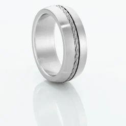 Bague Sam Acier Blanc