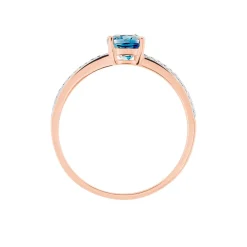 Bague Sarika Or Rose Topaze Et Oxyde De Zirconium|Marc Orian Online