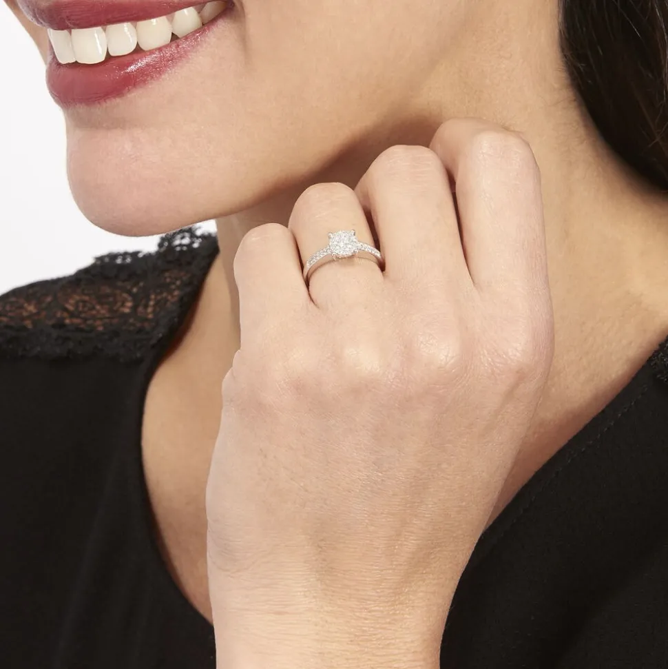 Bague Serena Or Blanc Diamant