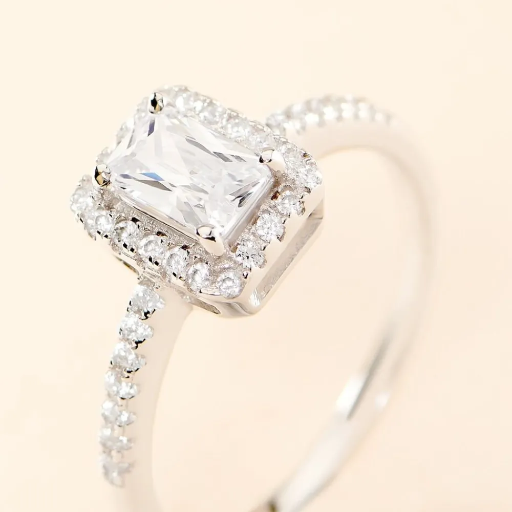 Bague Shanta Argent Blanc Oxyde De Zirconium|Marc Orian Best