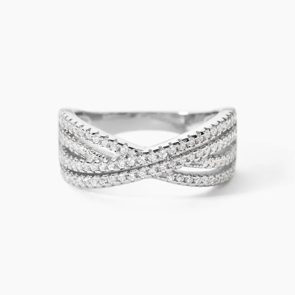 Bague Sharise Argent Blanc Oxyde De Zirconium|Marc Orian