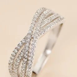 Bague Sharise Argent Blanc Oxyde De Zirconium|Marc Orian