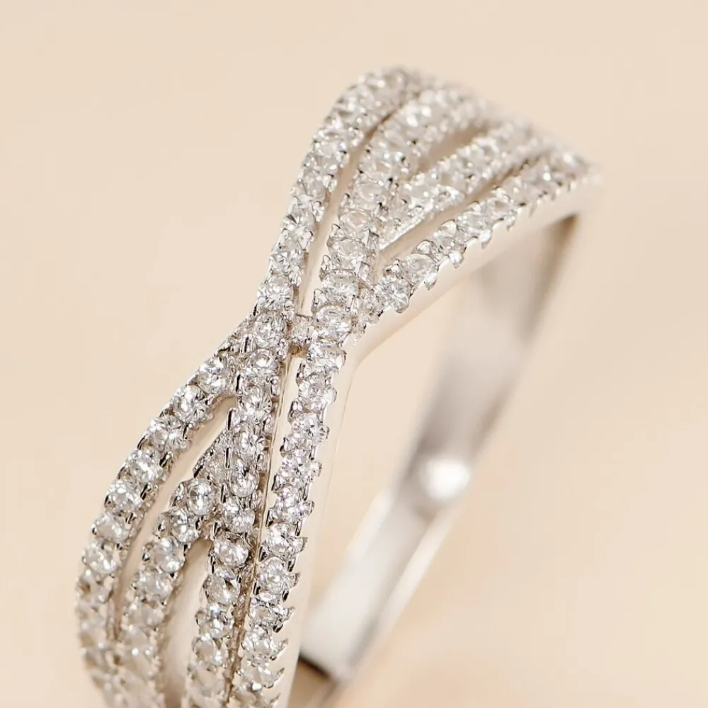 Bague Sharise Argent Blanc Oxyde De Zirconium|Marc Orian