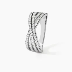 Bague Sharise Argent Blanc Oxyde De Zirconium|Marc Orian