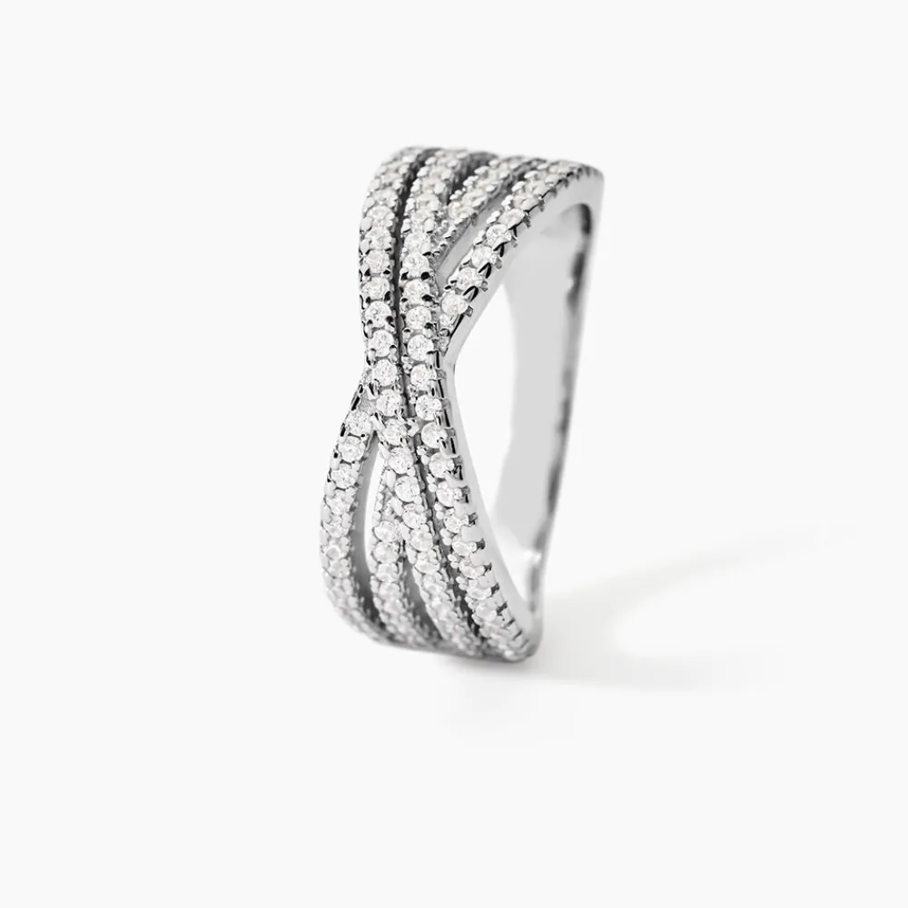 Bague Sharise Argent Blanc Oxyde De Zirconium|Marc Orian