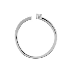 Bague Sherrie Argent Blanc Oxyde De Zirconium|Marc Orian Online