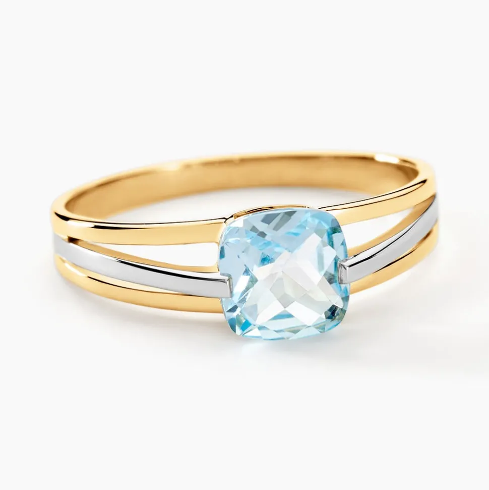 Bague Sidoine Or Bicolore Topaze