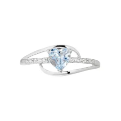 Bague Silucia Or Blanc Topaze Et Oxyde De Zirconium|Marc Orian Discount