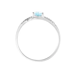 Bague Silucia Or Blanc Topaze Et Oxyde De Zirconium|Marc Orian Discount