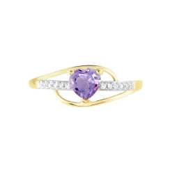 Bague Silucia Or Jaune Amethyste Et Oxyde De Zirconium|Marc Orian Hot