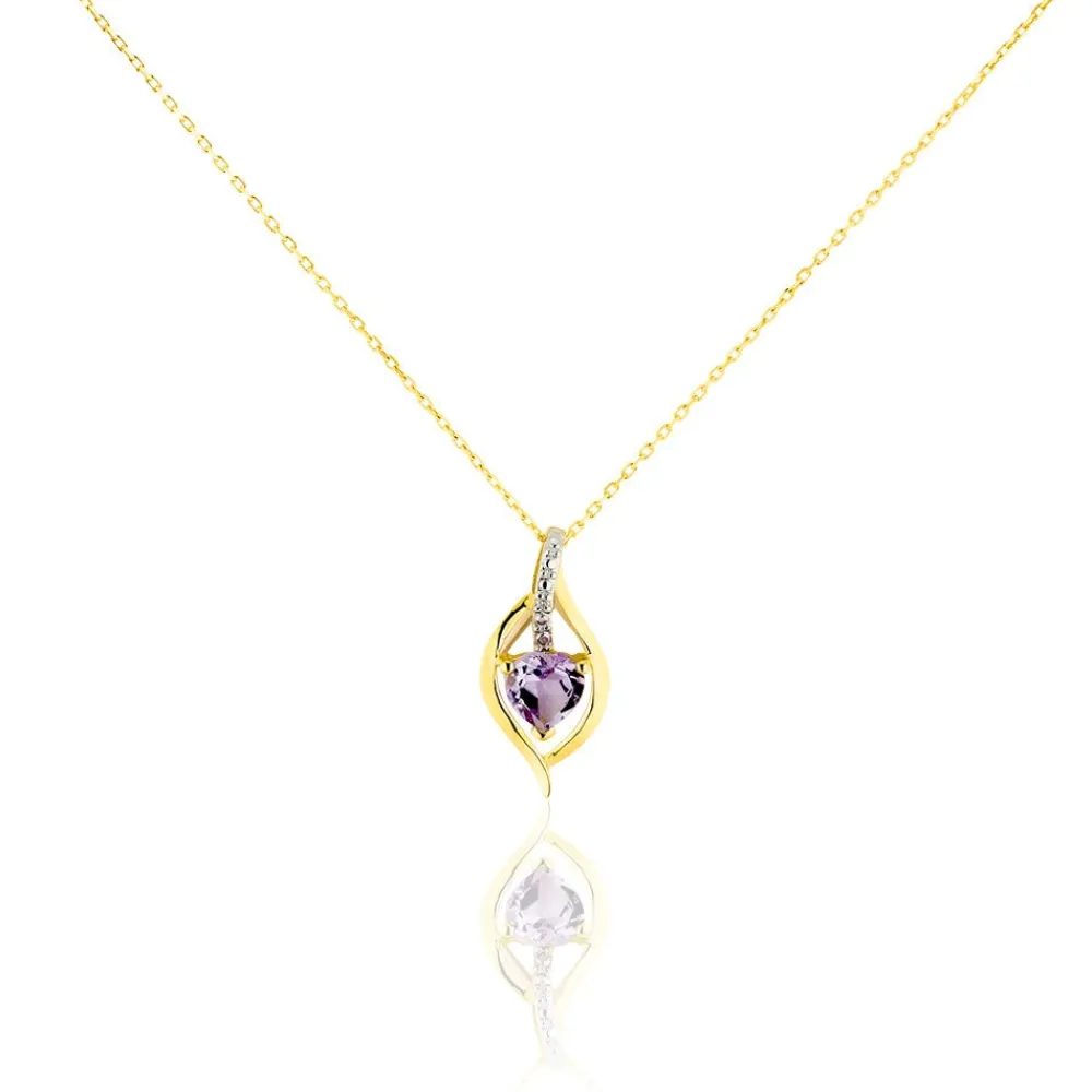 Bague Silucia Or Jaune Amethyste Et Oxyde De Zirconium|Marc Orian Outlet