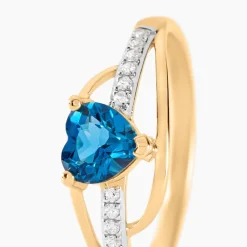 Bague Silucia Or Jaune Topaze Oxyde De Zirconium|Marc Orian