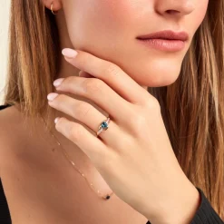 Bague Silucia Or Jaune Topaze Oxyde De Zirconium|Marc Orian