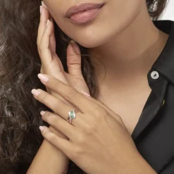 Bague Simma Or Jaune Diamant Et Emeraude|Marc Orian Sale