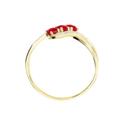 Bague Simma Or Jaune Diamant Et Rubis|Marc Orian