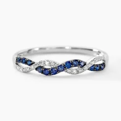 Bague Sofia Or Blanc Saphir Et Diamant|Marc Orian Online
