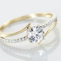 Bague Solitaire Abelia Or Jaune Oxyde De Zirconium|Marc Orian Hot