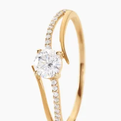 Bague Solitaire Abelia Or Jaune Oxyde De Zirconium|Marc Orian Hot