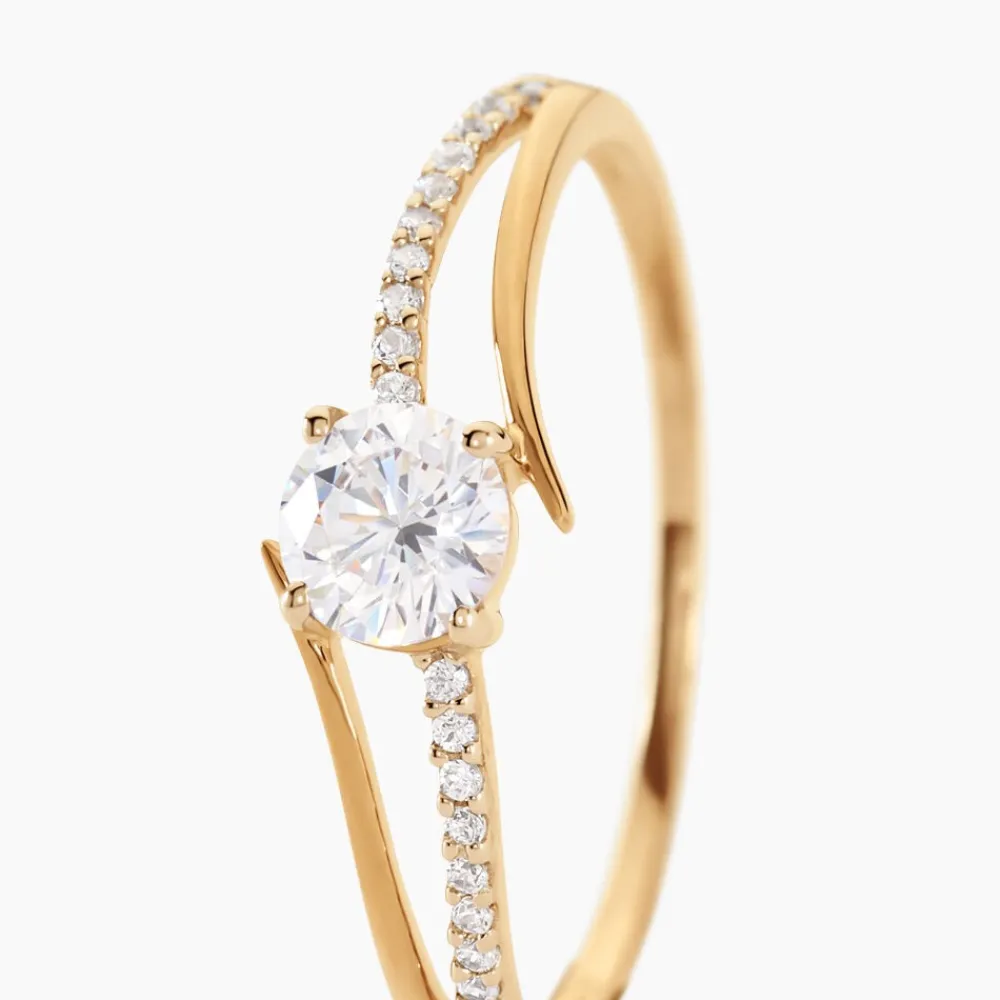 Bague Solitaire Abelia Or Jaune Oxyde De Zirconium|Marc Orian Hot
