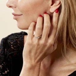 Bague Solitaire Abriel Or Blanc Oxyde De Zirconium|Marc Orian
