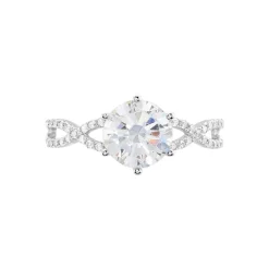 Bague Solitaire Alassane Or Blanc Oxyde De Zirconium|Marc Orian