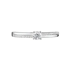 Bague Solitaire Alexandra Or Blanc Diamant
