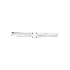 Bague Solitaire Alexandra Or Blanc Diamant