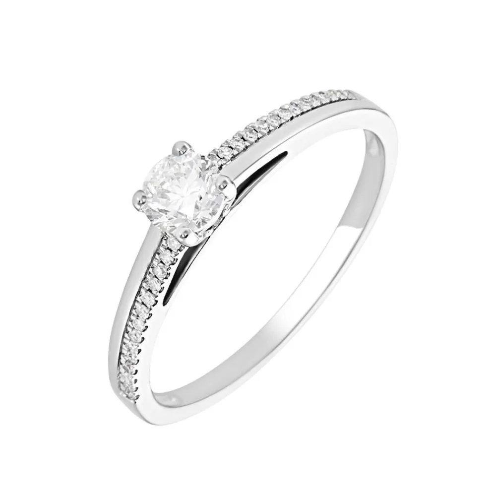 Bague Solitaire Alexandra Or Blanc Diamant|Marc Orian Clearance