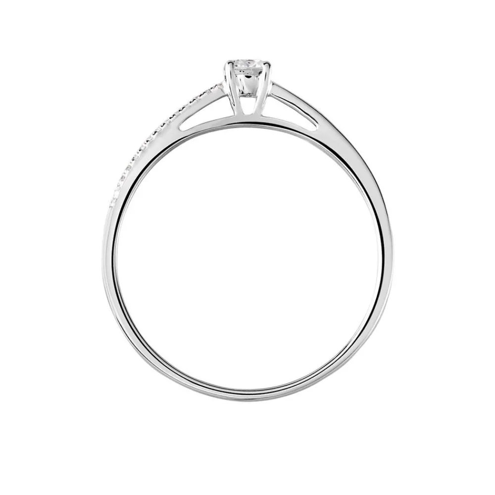 Bague Solitaire Alexandra Or Blanc Diamant|Marc Orian Hot