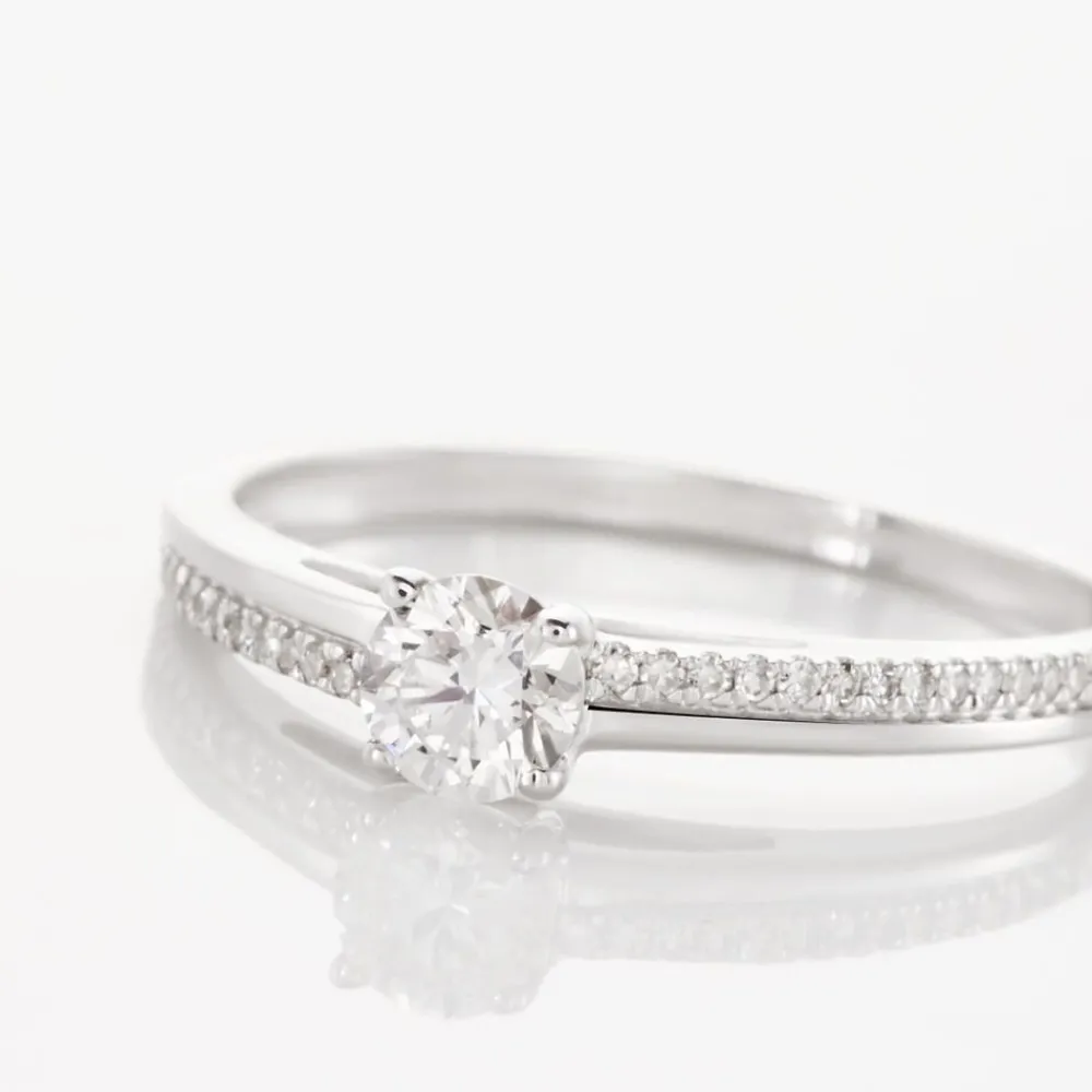 Bague Solitaire Alexandra Or Blanc Diamant|Marc Orian Outlet