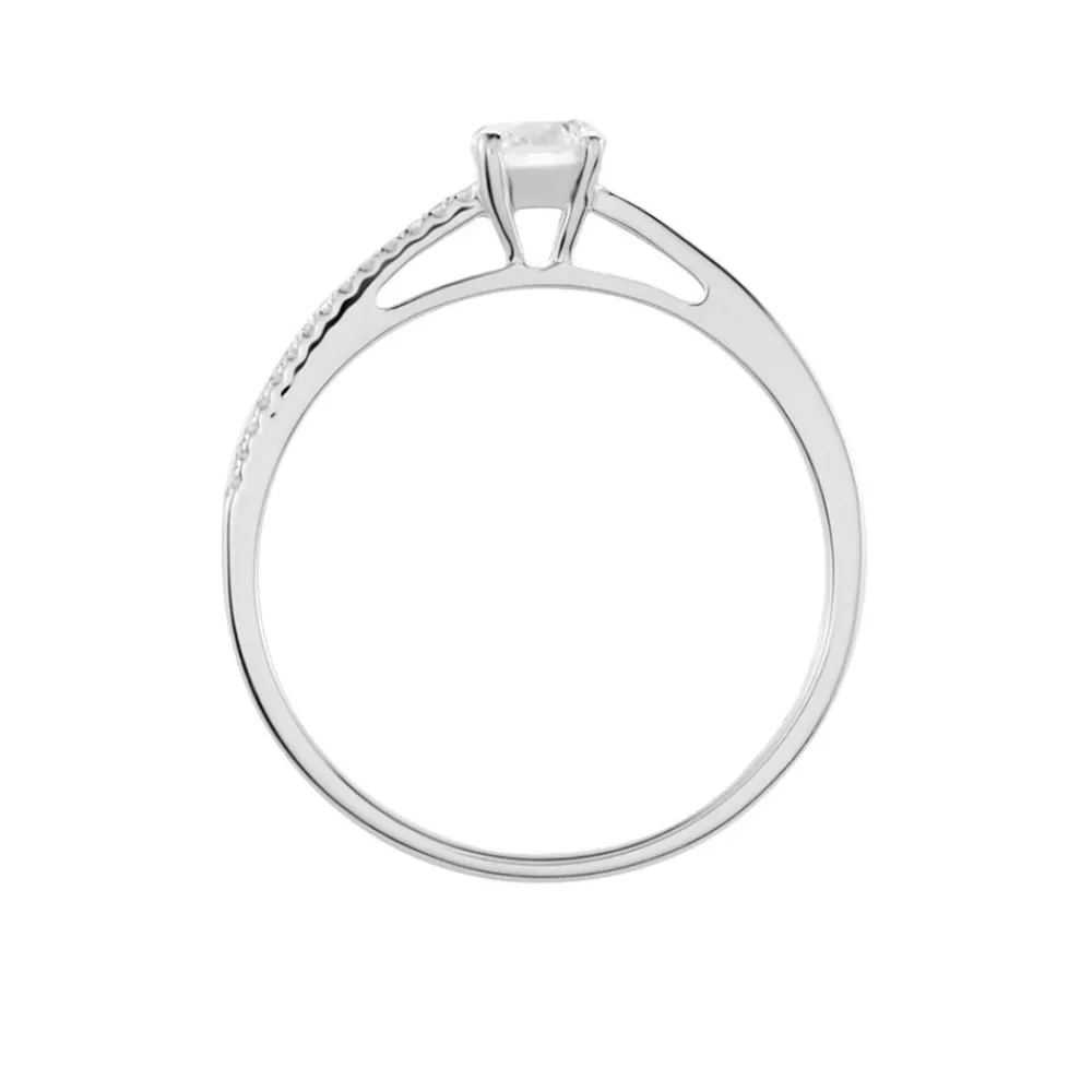 Bague Solitaire Alexandra Or Blanc Diamant|Marc Orian Outlet