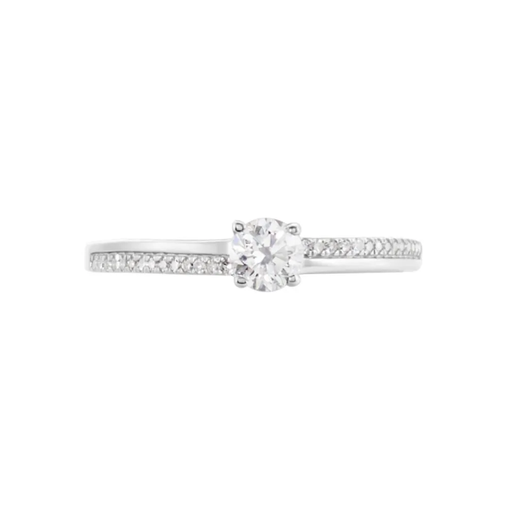 Bague Solitaire Alexandra Or Blanc Diamant|Marc Orian Outlet