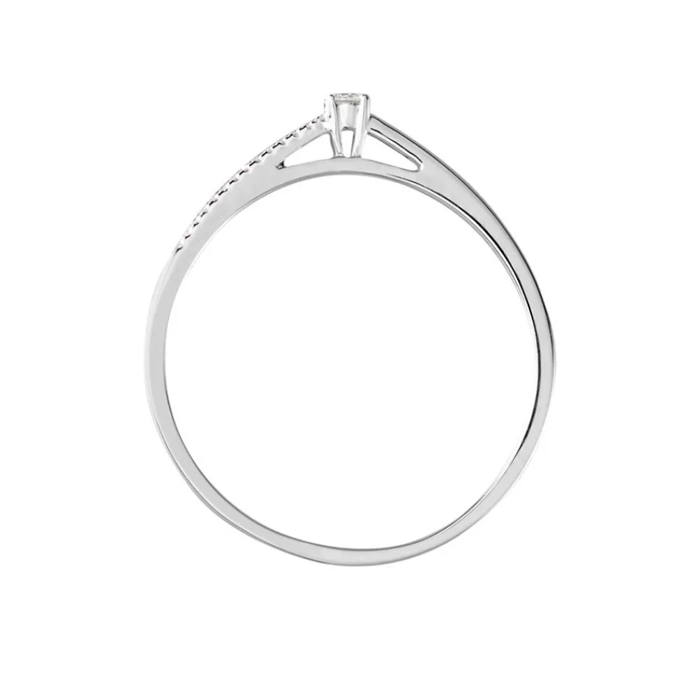 Bague Solitaire Alexandra Or Blanc Diamant|Marc Orian Best